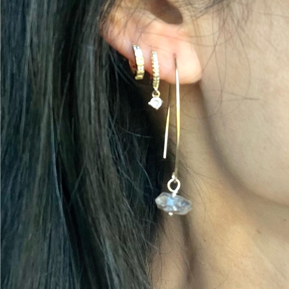 Jewelry - *HOLIDAY SPECIAL!* 925 HERKIMER DIAMOND Spear Earrings